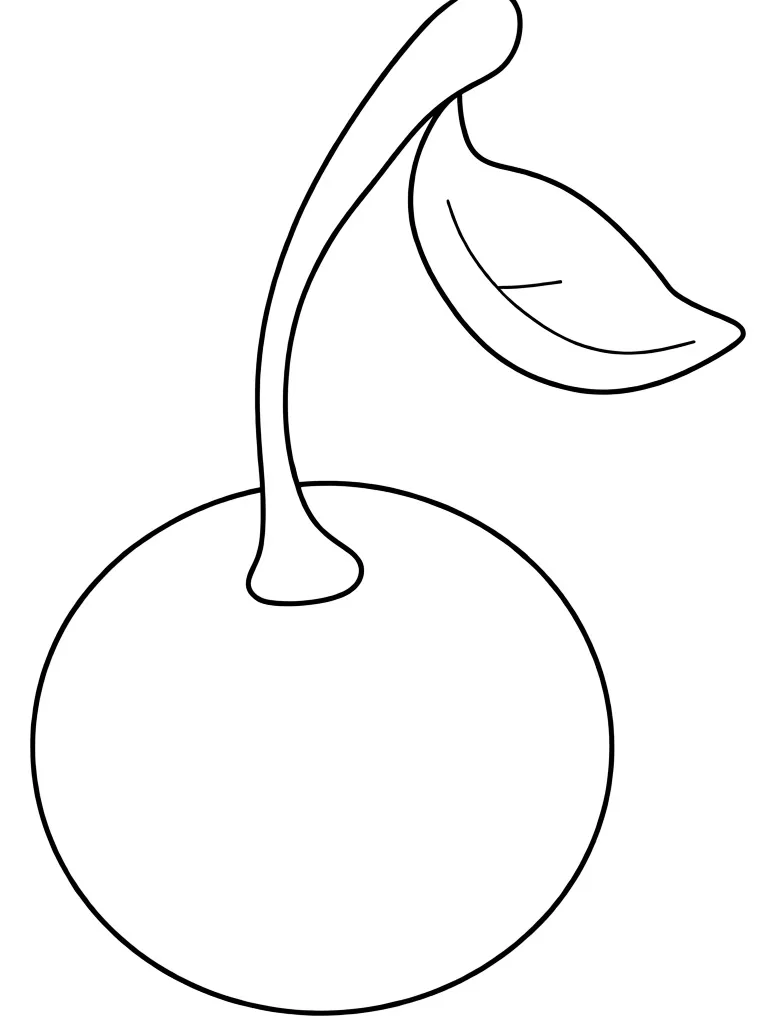 Вишенка с листочком