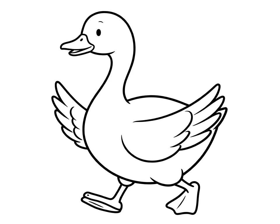 Водоплавающий гусь