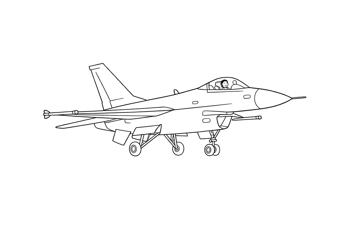Военный самолет-истребитель