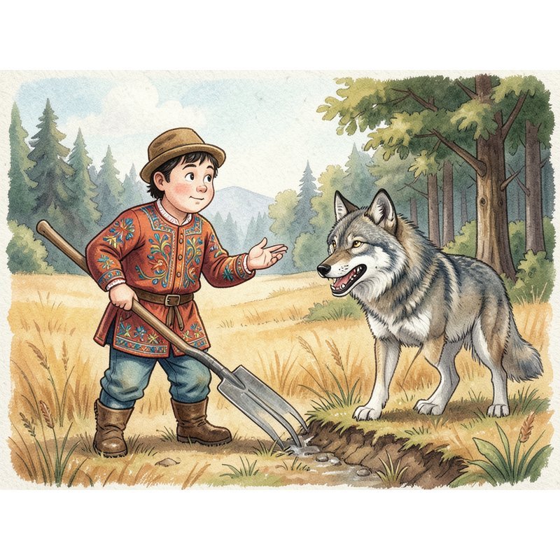 Волк и пахарь