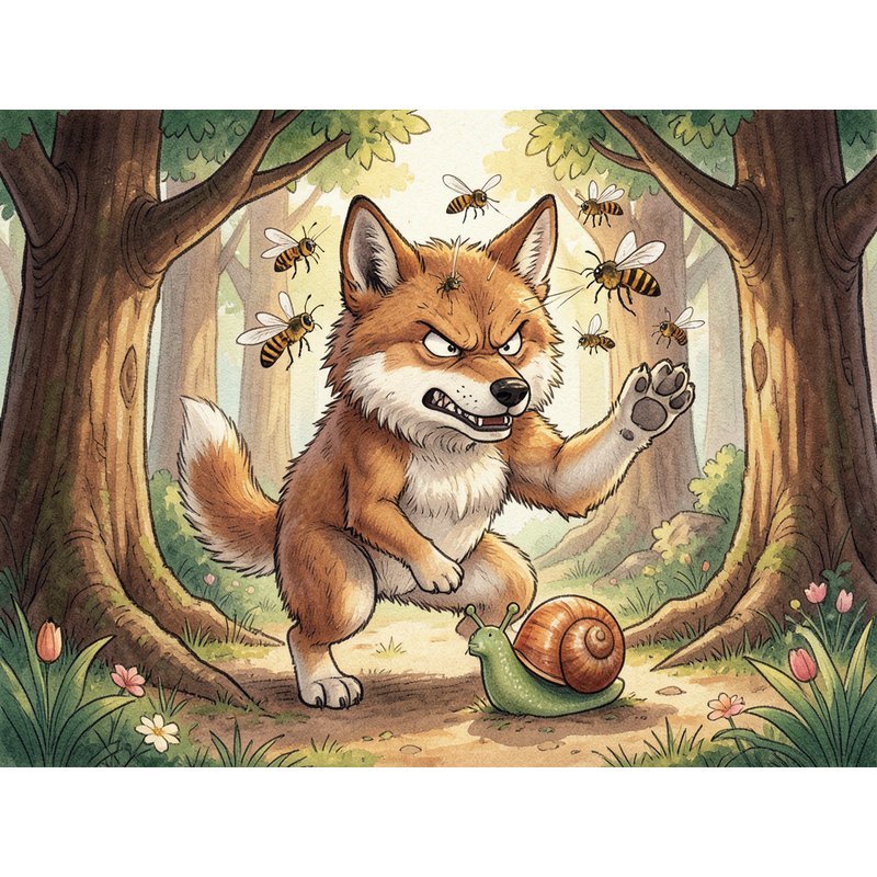 Волк, улитка и осы