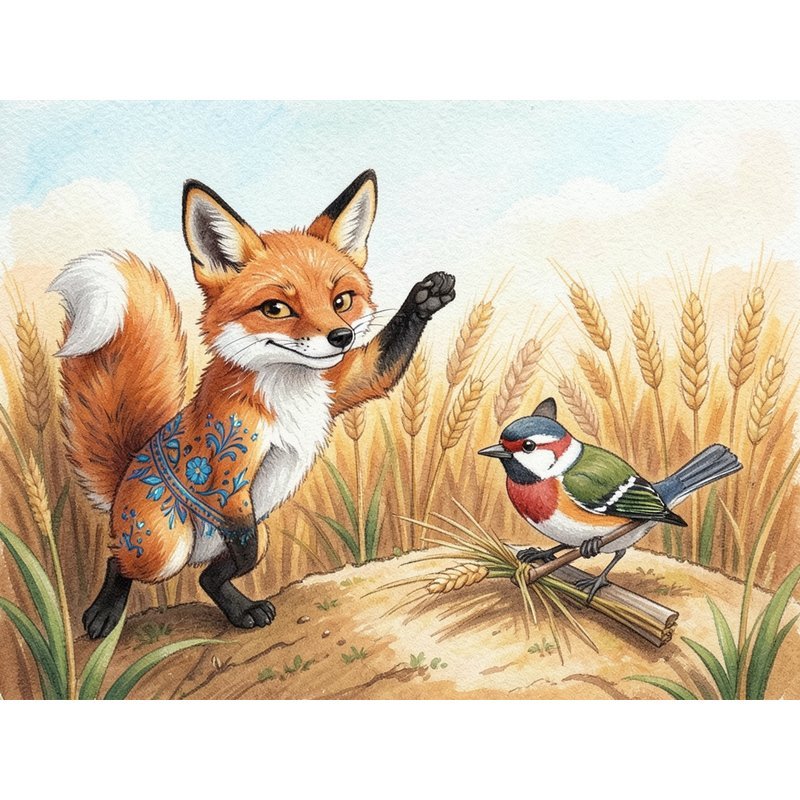 Воробей и лиса