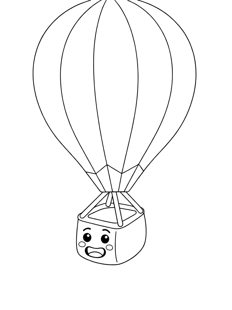 Воздушный шар с личиком