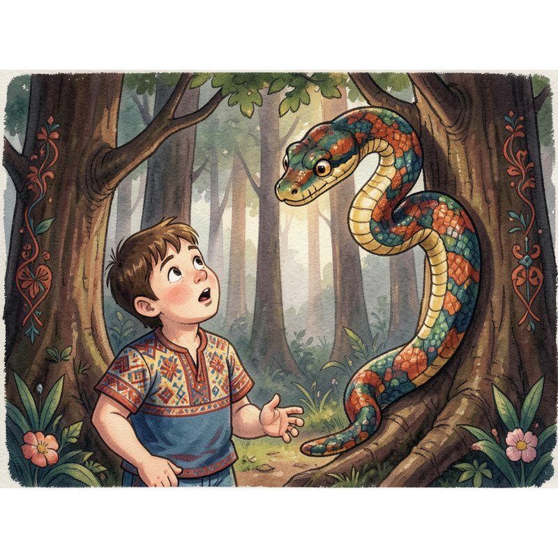 Янчи и змея