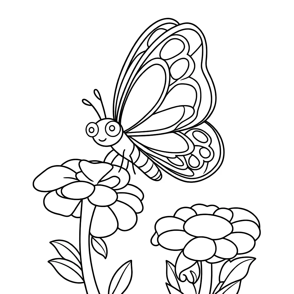 Яркая бабочка