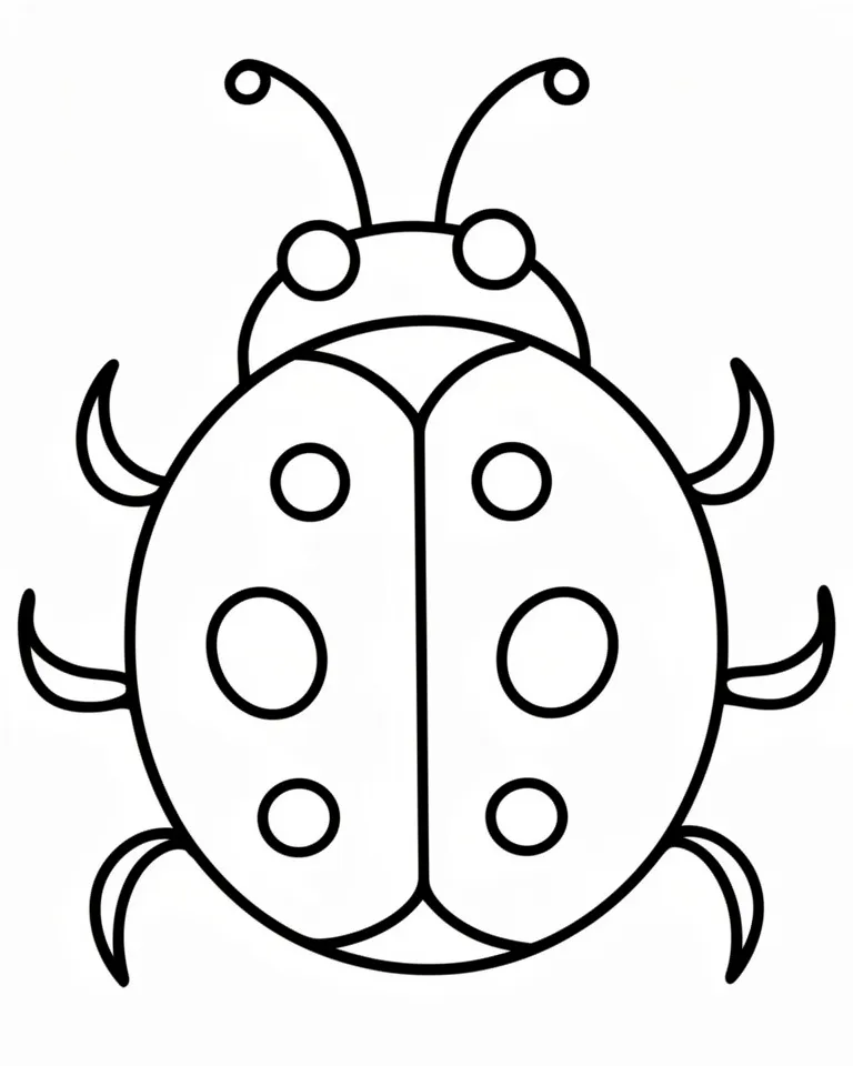 Яркая божья коровка