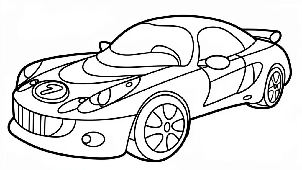 Яркий гоночный авто