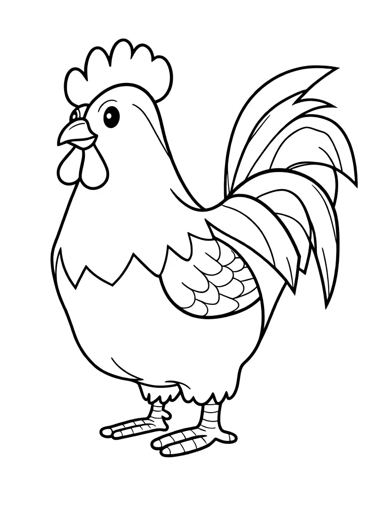 Яркий петух