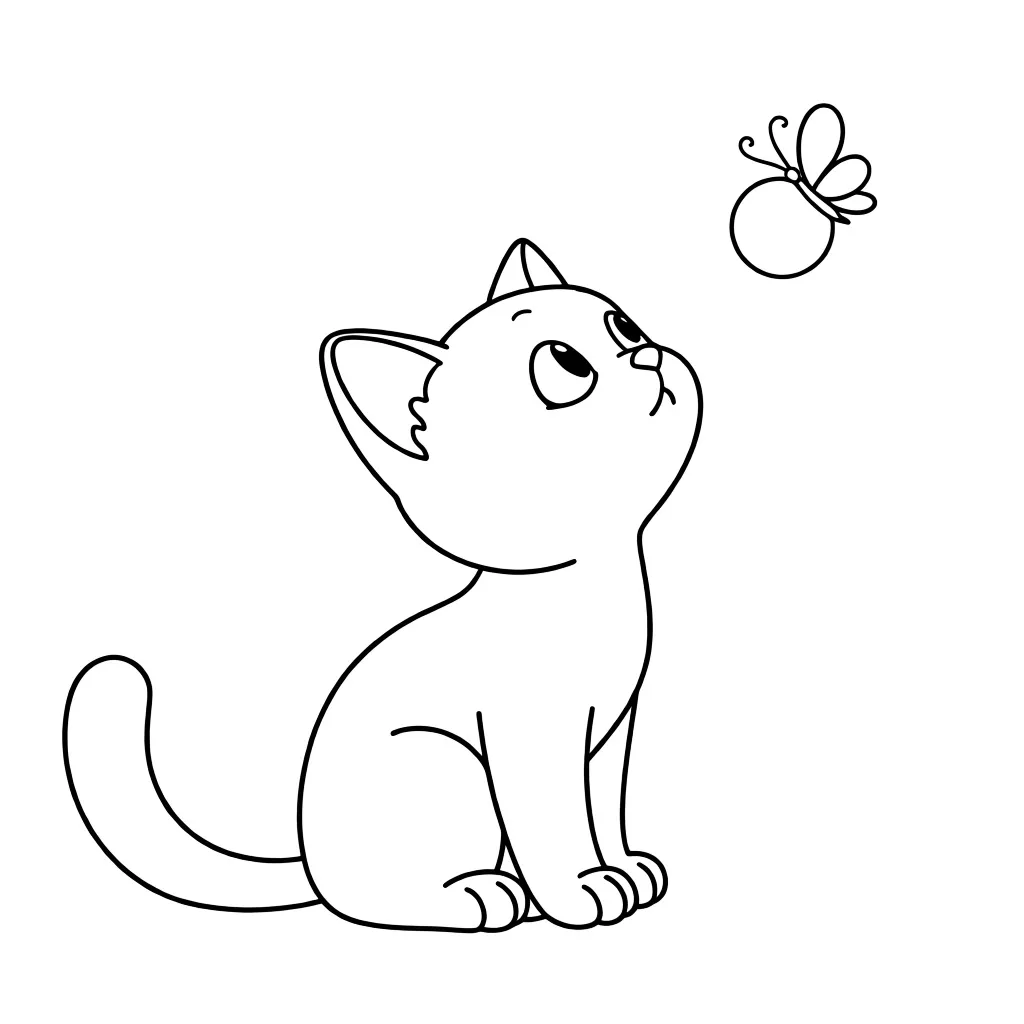 Заинтересованная кошка