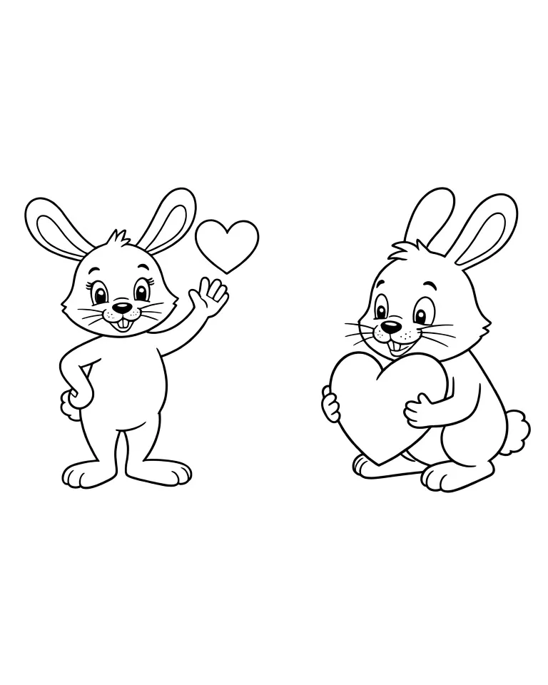 Заяц с сердечком