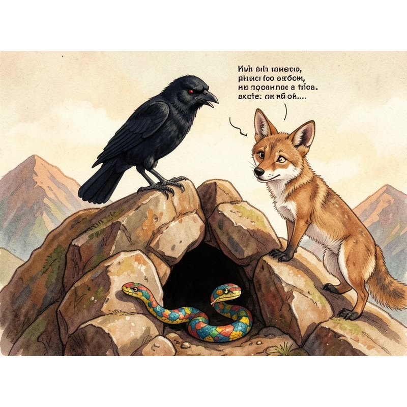 Змея и ворон