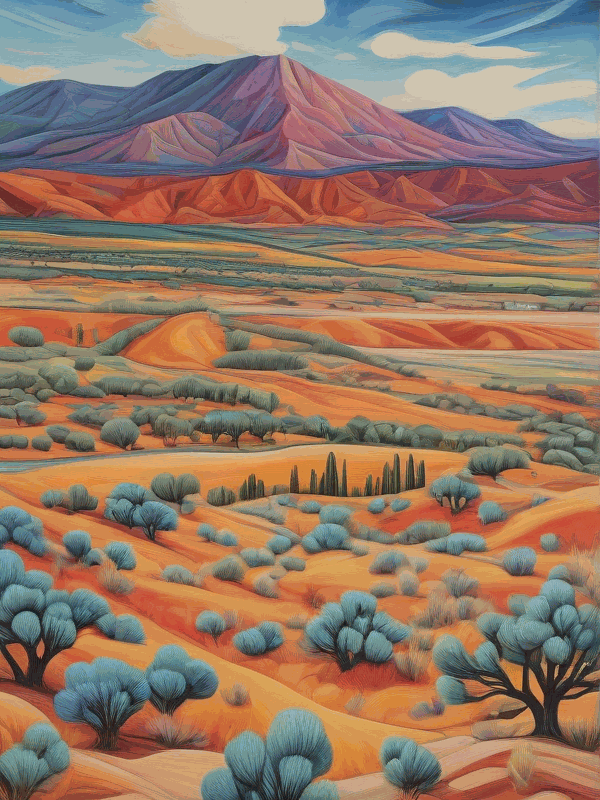 Make a project "States of America" new Mexico (4 slides): 1. Geographical position 2. Landscape 3. Climate
