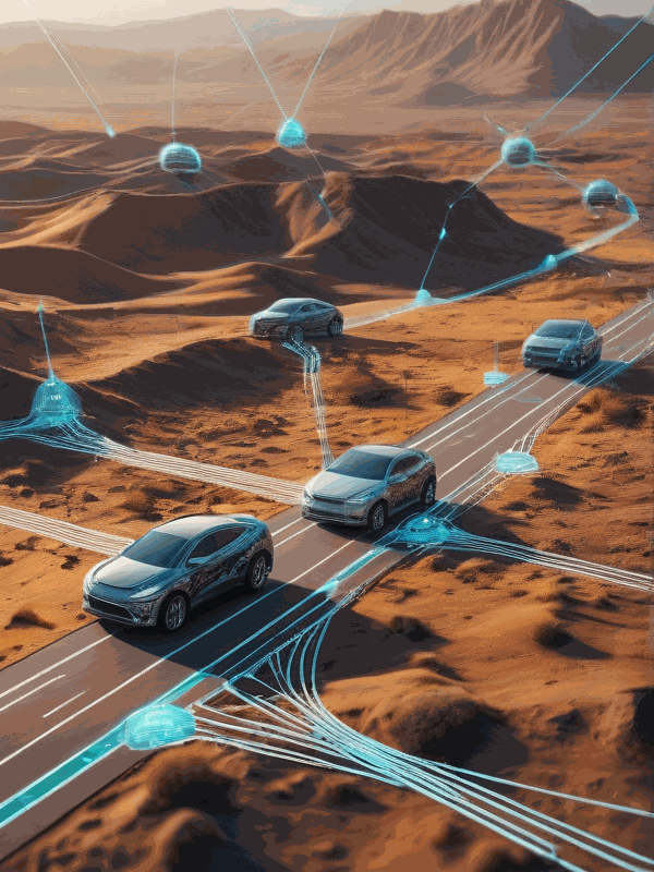 Make a presentation about current trends: neural networks, remote work, cryptocurrencies, delivery robots, self-driving cars