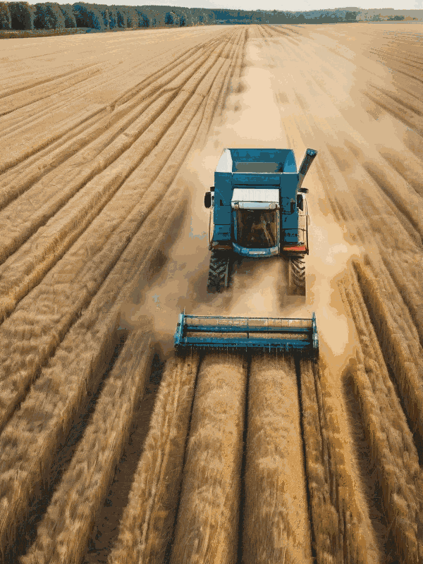 Эксплуатация зерноуборочного комбайна Claas Mega (уборка пшеницы)