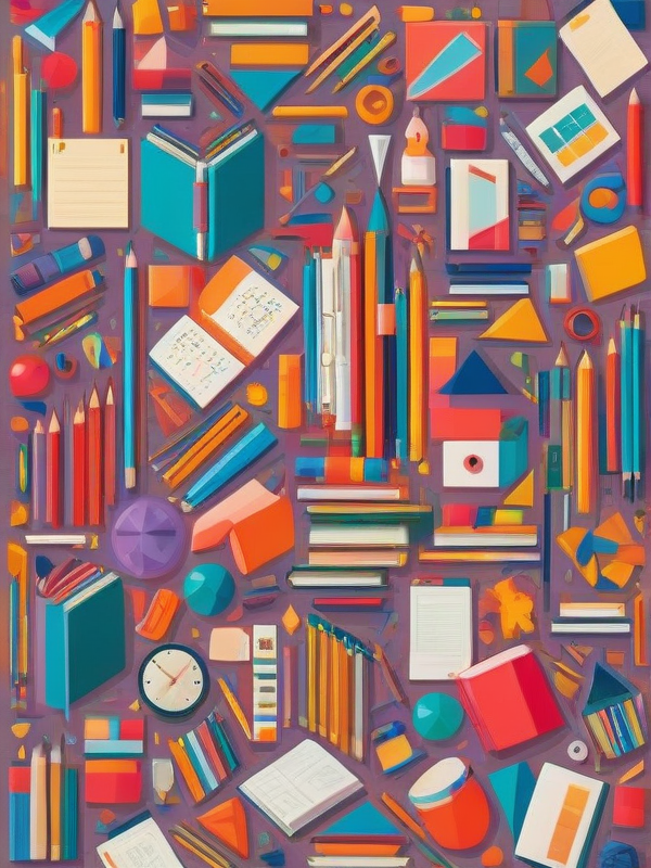 school subject, school objects, days of the week