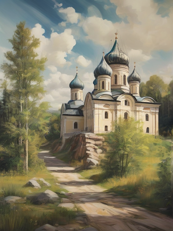 Слайд-эсскурсия по православному монастырю росии