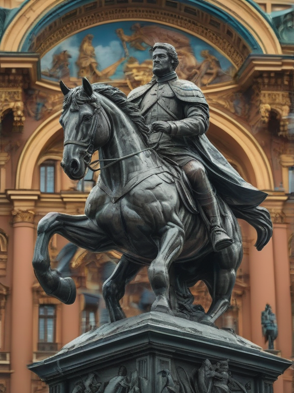 Создание памятника медный всадник в Санкт-Петербурге