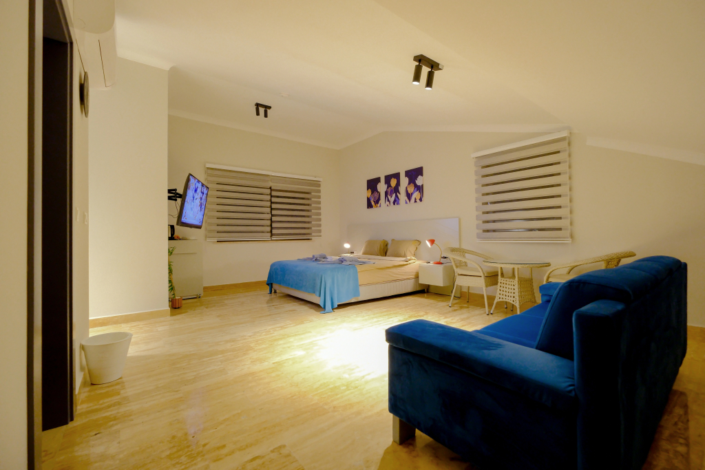 Double Suite with balcony and with pool view