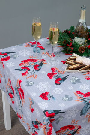 Скатерть Снегири и рябина