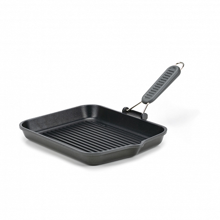Сковорода-гриль SAPORELAX GREY 36x26см со складной ручкой