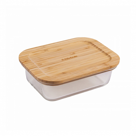 Контейнер из боросиликатного стекла с бамбуковой крышкой BAMBOO TOUCH 640мл