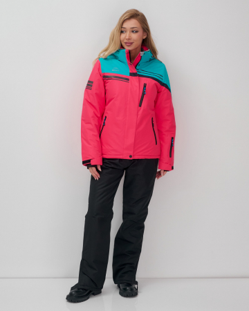 Горнолыжный костюм женский зимний розового цвета 02390R