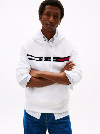 Tommy Flag Stripe Hoodie