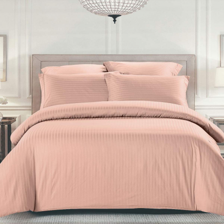 Наволочка Жемчужина крем страйп-сатин