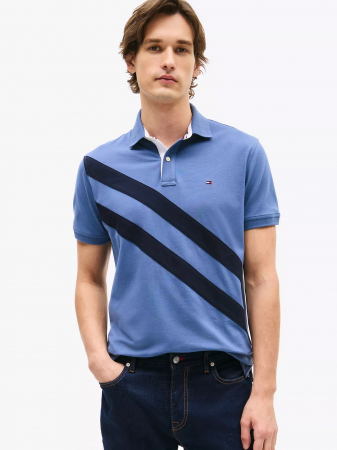 Regular Fit Banner Stripe Polo