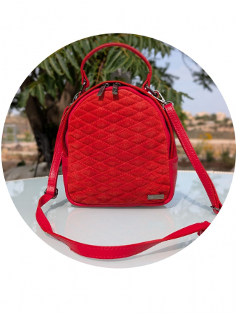 РАСПРОДАЖА Сумка - рюкзак AB.Z · Pelle · mochila 421 (650) ROJO В НАЛИЧИИ В РОССИИ