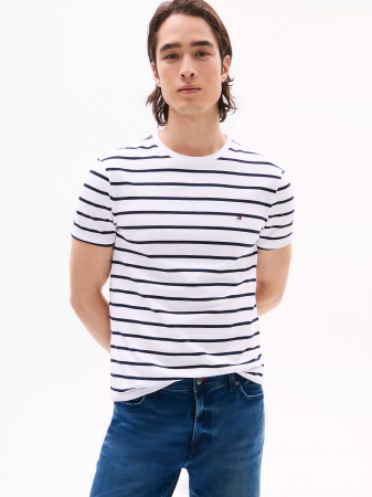 Stripe Stretch-Cotton Extra Slim T-Shirt