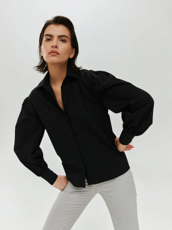 Рубашка с пышными рукавами