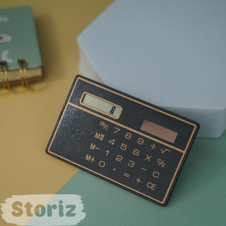 Калькулятор-визитка, черный