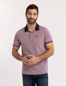 BIRDSEYE JACQUARD PIQUE POLO SHIRT