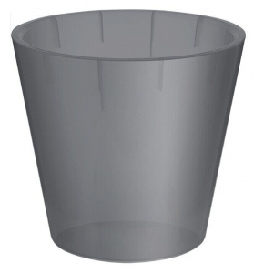 Горшок для орхидей D160 мм, 1,6 л с дренажной вставкой, серый перламутр
