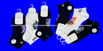 6 ПАР - MORRAH носки женские укороченные хлопок + капрон АССОРТИ