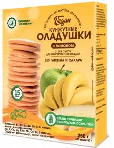 Сухая смесь: Кунжутные оладушки с бананом