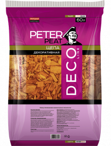 Щепа декоративная оранжевая, 60 л, линия Деко