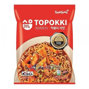Samyang Лапша Рамэн со вкусом Топокки в остро-сладком бульоне, 80 гр