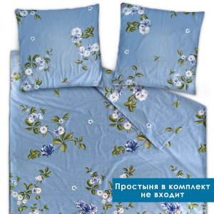 Комплект пододеяльник и 2 наволочки Цветение поплин