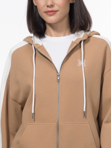 Бомбер с лампасами и вышивкой