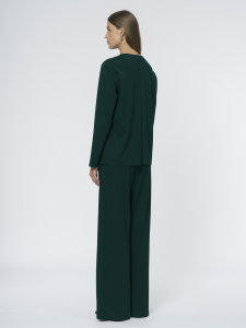 Трикотажные брюки палаццо