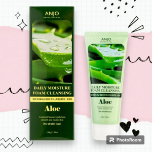 ANJО Professional Увлажняющая пенка для умывания  АЛОЭ Aloe Daily Moisture Foam Cleansing, 100 мл