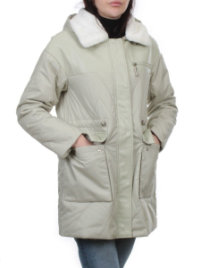 M24-096 LT. OLIVE Куртка демисезонная женская (100 гр. холлофайбер)