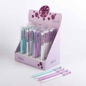 Ручка гелевая Calligrata «Стразы», 0.5 мм, синяя, корпус МИКС