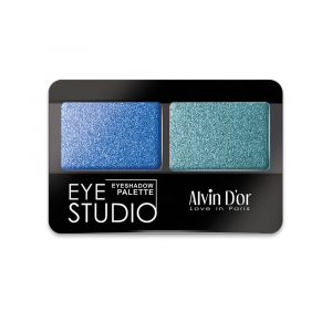 Тени для век двойные EYE STUDIO Alvin D`or многоцветный 15 васильковый