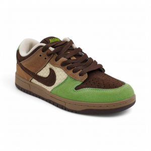 Кроссовки 9086D-19 коричнево зеленые