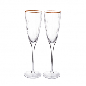 Набор из 2-х бокалов для шампанского 280 мл (стекло) арт. 19077
