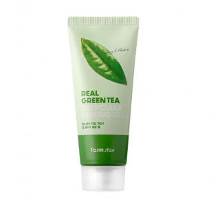 Пилинг-гель Farm Stay с зелёным чаем - Real Green Tea Deep Clear Peeling Gel