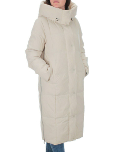 22361 BEIGE Пальто зимнее женское облегченное (150 гр. холлофайбера)